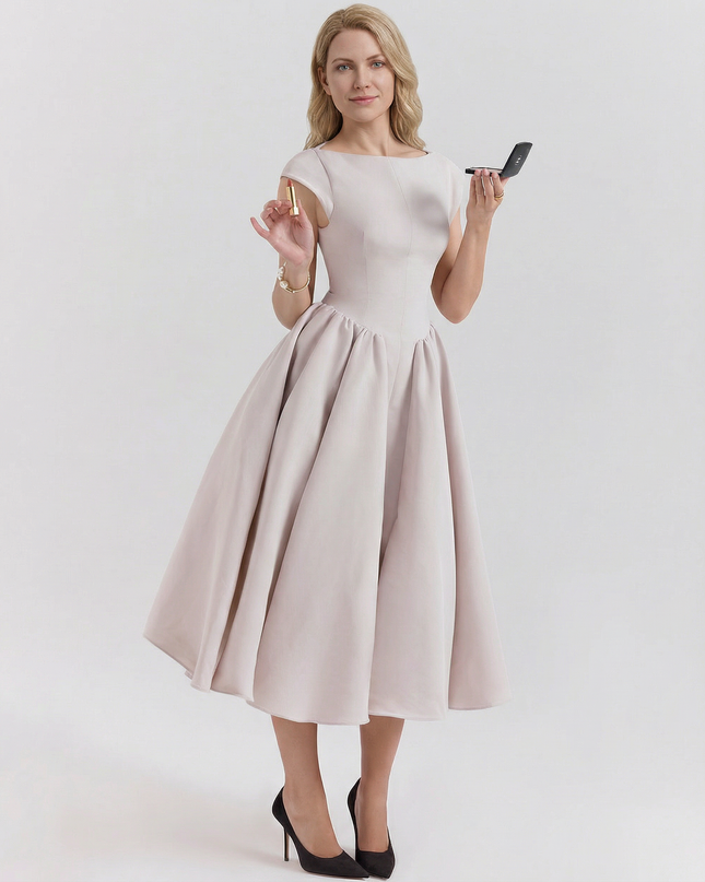 Hazel | Open-Back Midi Dress