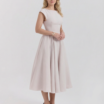 Hazel | Open-Back Midi Dress