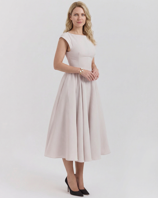 Hazel | Open-Back Midi Dress