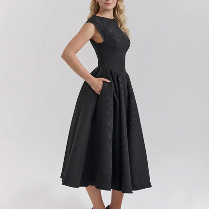 Hazel | Open-Back Midi Dress