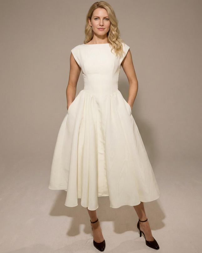 Hazel | Open-Back Midi Dress