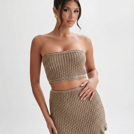 Mandy | Crochet Mini Skirt Set