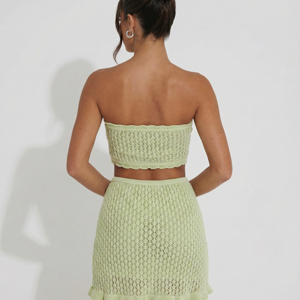 Mandy | Crochet Mini Skirt Set