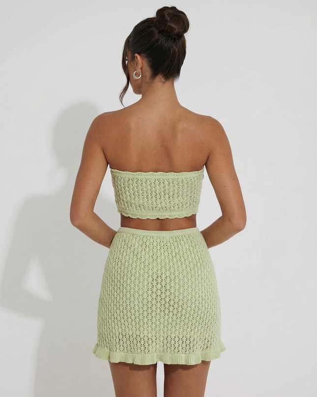 Mandy | Crochet Mini Skirt Set