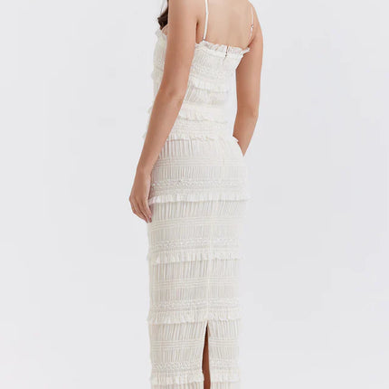 Sonja | Maxi Dress with Pleated Sequin Texture