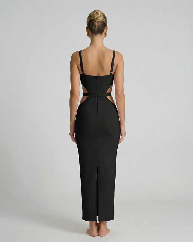 Wilma | Cut-Out Maxi Dress with Metal Trim