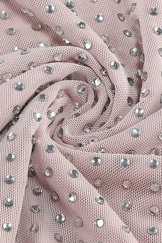 Veronica | Knit Maxi Dress with Rhinestone Detail