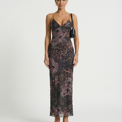Terri | Backless Midi Dress with Butterfly Detail