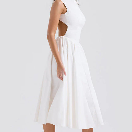 Shelia | Midi Sundress with Open Back