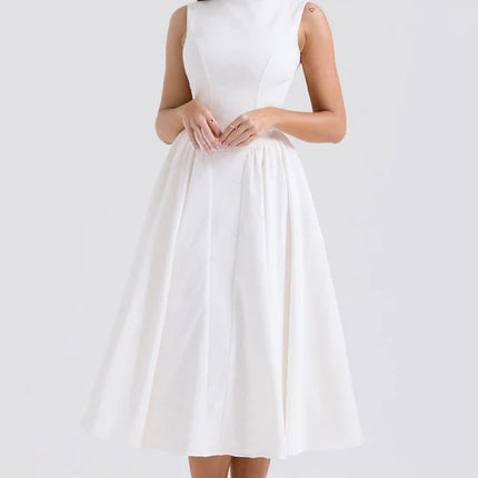 Shelia | Midi Sundress with Open Back