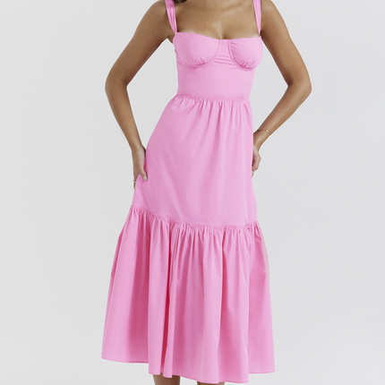 Elia | Midi Sundress with Sweetheart Neckline