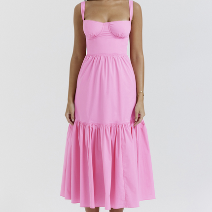 Elia | Midi Sundress with Sweetheart Neckline