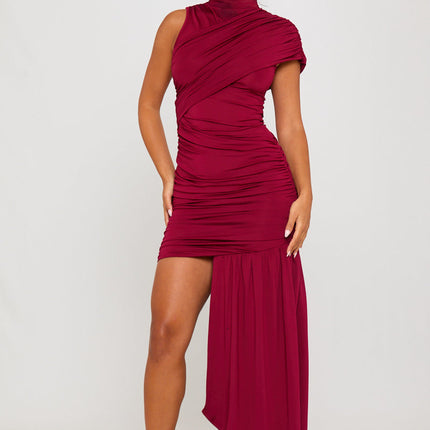 Marlee | High Neck Ruched Mini Dress
