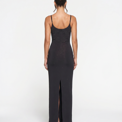 Shari | Maxi Dress with Cami Straps and Side Slit