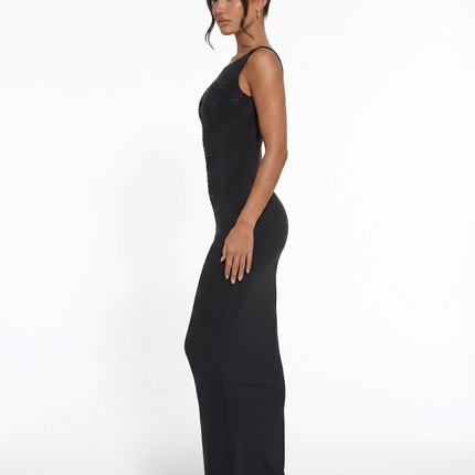 Shari | Maxi Dress with Cami Straps and Side Slit