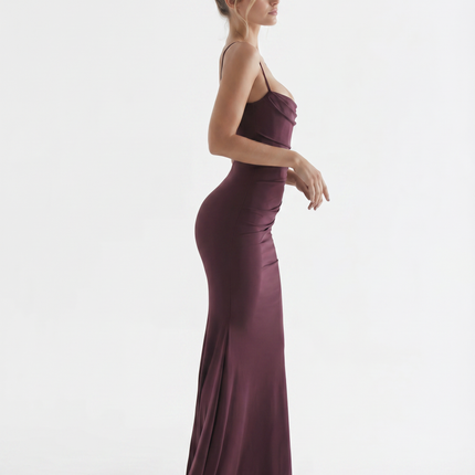 Mia | Maxi Bodycon Dress with Cowl Neck