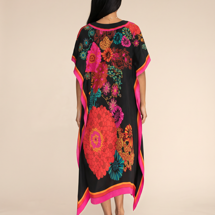 Baylor | Maxi Kaftan Dress with V-Neck and Side Slits
