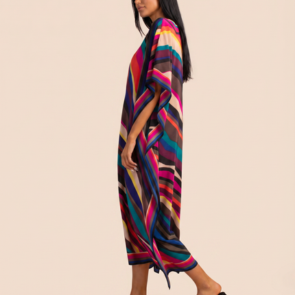 Baylor | Maxi Kaftan Dress with V-Neck and Side Slits