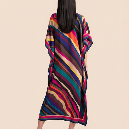 Baylor | Maxi Kaftan Dress with V-Neck and Side Slits