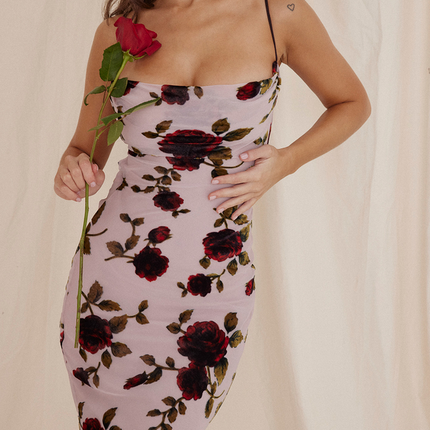 Landry | Maxi Dress with Open Back and Draped Neckline
