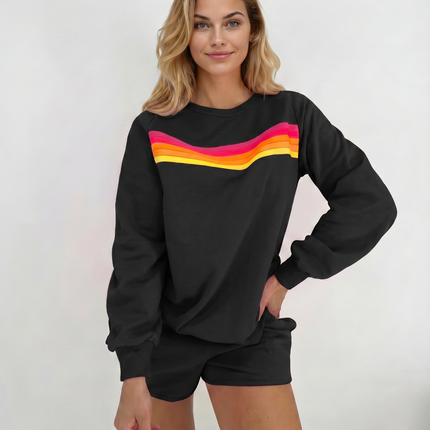 Stacey | Two-Piece Set with Sweatshirt and Shorts