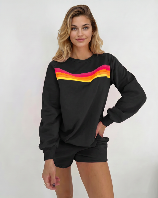Stacey | Two-Piece Set with Sweatshirt and Shorts
