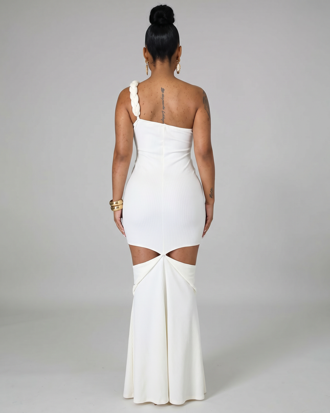 Silvia | Strapless Maxi Dress with Cut-Out Details