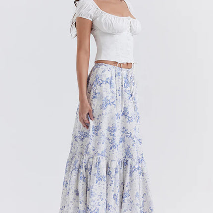 Jessie | Two-Piece Set with Corset Top and Midi Skirt