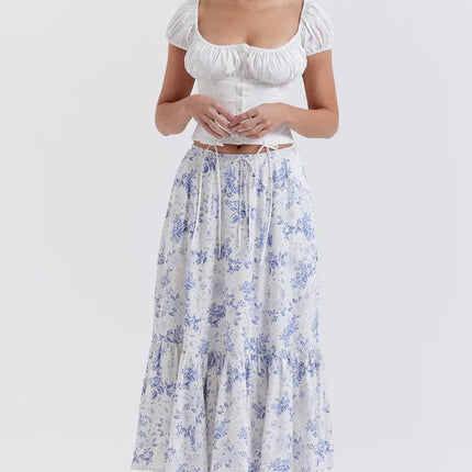 Jessie | Two-Piece Set with Corset Top and Midi Skirt