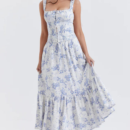 Jessie | Two-Piece Set with Corset Top and Midi Skirt