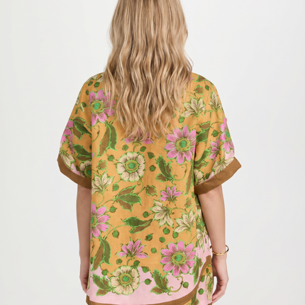 Gracie | Floral Shirt and Shorts Two-Piece Set