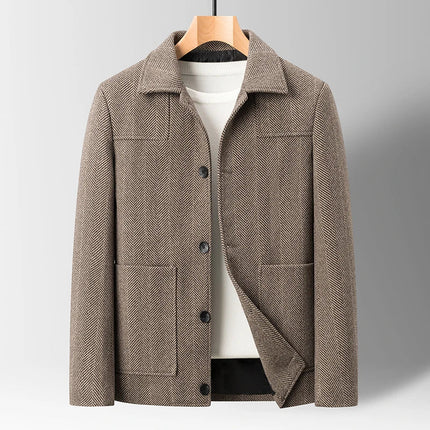 Men’s Textured Button-Up Jacket