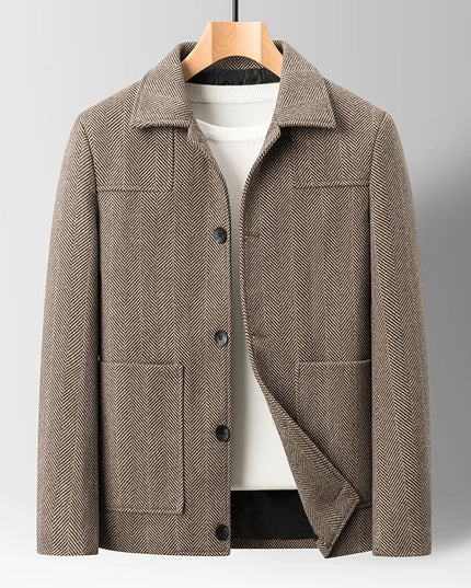 Men’s Textured Button-Up Jacket