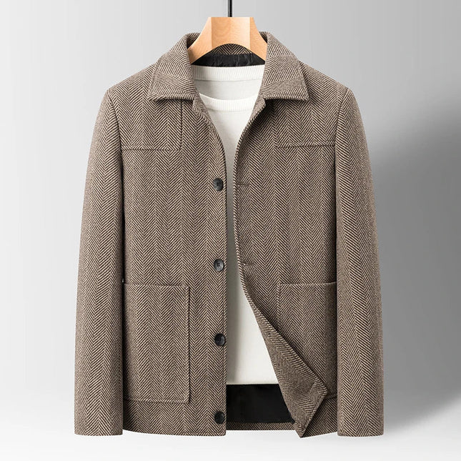 Men’s Textured Button-Up Jacket