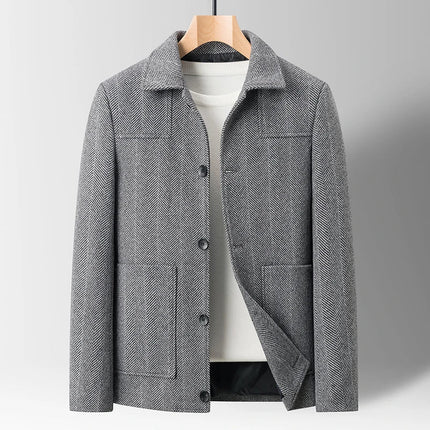 Men’s Textured Button-Up Jacket