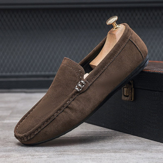 Loafers – Side Hardware Detail & Visible Stitching