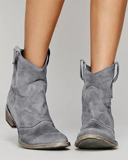Zoe - Stylish Western Ankle Boots for Everyday Wear