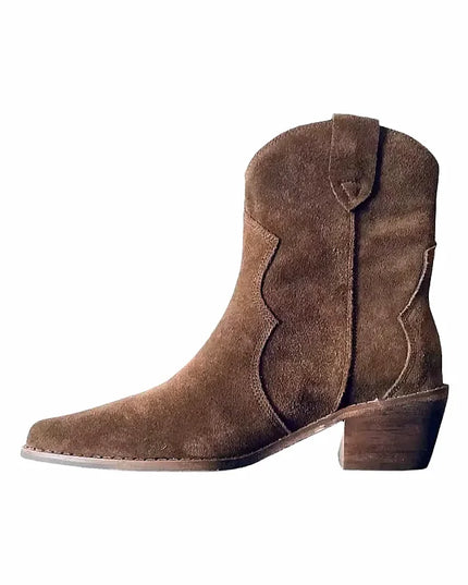 Chic Suede Western Boots for Stylish Outings