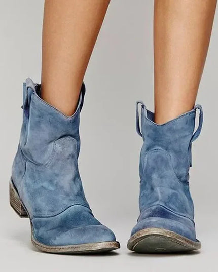 Zoe - Stylish Western Ankle Boots for Everyday Wear