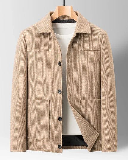 Men’s Textured Button-Up Jacket