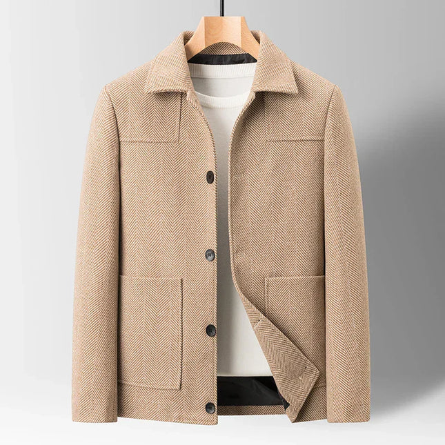 Men’s Textured Button-Up Jacket