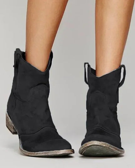 Zoe - Stylish Western Ankle Boots for Everyday Wear