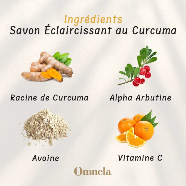 Savon naturel Curcuma et Acide Kojique