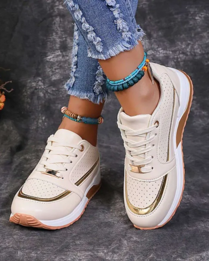 Margaret - Stylish Lace-Up Sneakers for Active Days