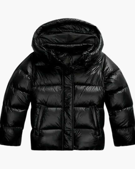 Women Quilted Jacket with Hood and Zipper