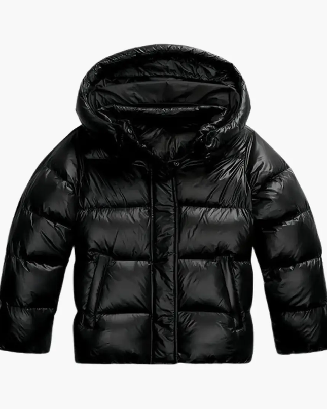 Women Quilted Jacket with Hood and Zipper