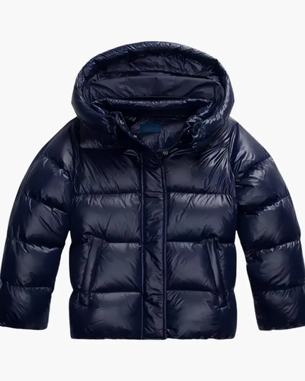 Women Quilted Jacket with Hood and Zipper