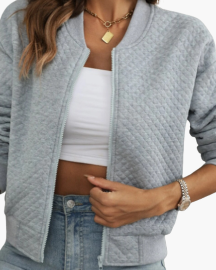 Women's Bomber Jacket Madilyn with Full Zip and Classic Colours