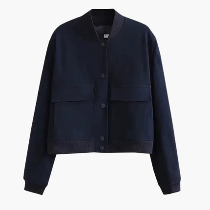Women’s Bomber Jacket with Flap Pockets