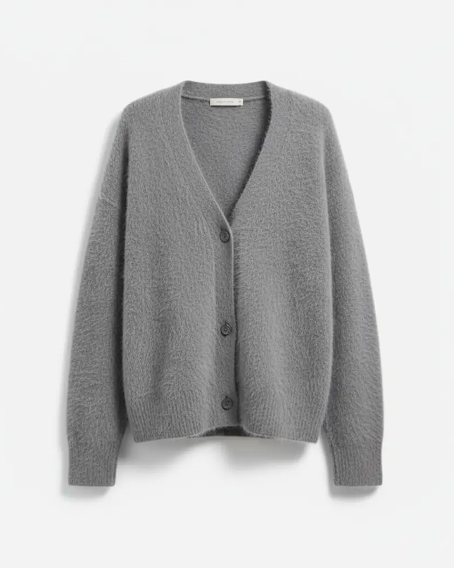 Women’s Cardigan with Textured Surface